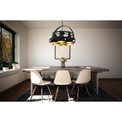 Eglo - Полилей на верижка 7xE27/60W/230V