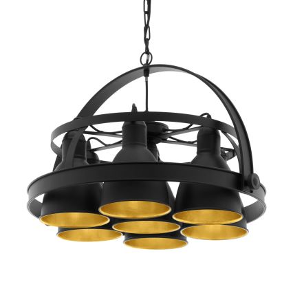 Eglo - Полилей на верижка 7xE27/60W/230V