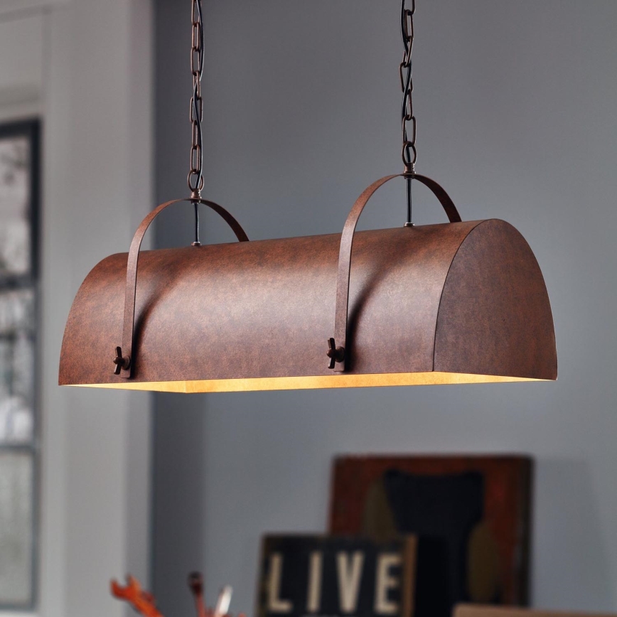 Eglo 49687 - Полилей на верижка DEERHURST 2xE27/60W/230V