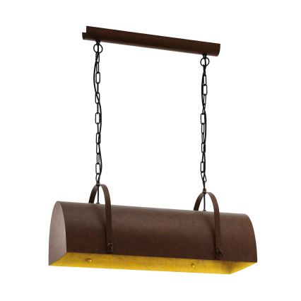 Eglo 49687 - Полилей на верижка DEERHURST 2xE27/60W/230V