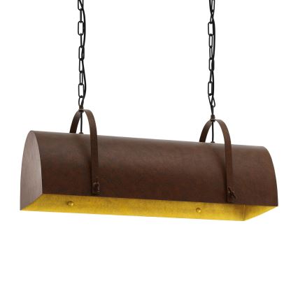 Eglo 49687 - Полилей на верижка DEERHURST 2xE27/60W/230V