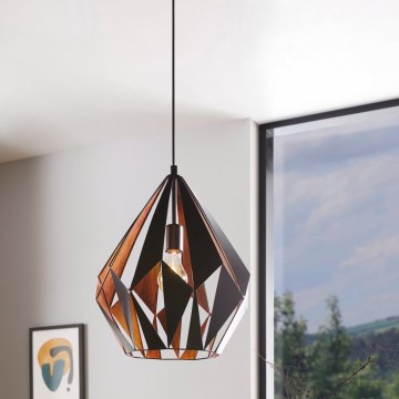 Eglo 49878 - Висящи лампи CARLTON 1 1xE27/60W/230V