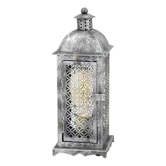 Eglo 54617 - LED Настолна лампа 1xE27/4W/230V 3000K сребрист
