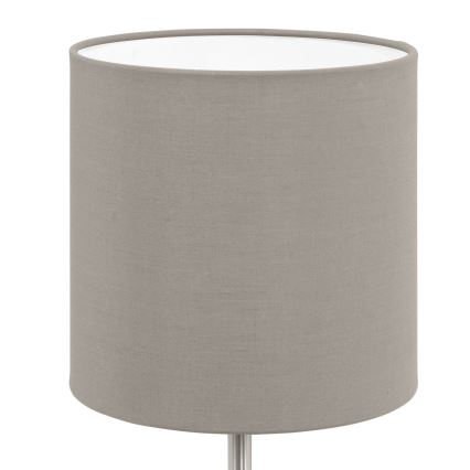 Eglo 54745 - Настолна лампа ANADIA 1xE14/40W/230V taupe/матов хром