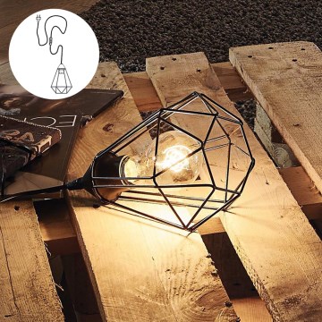 Eglo 54889 - LED Настолна лампа 1xE27/4W/230V 3000K черен