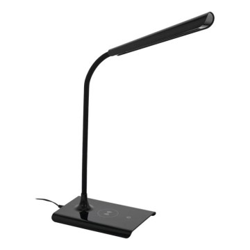 Eglo 55122 - Димируема LED настолна лампа с безжично зареждане LED/5,5W/230V черна