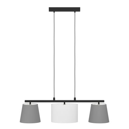 Eglo 55207 - Пендел ALMEIDA 3xE14/25W/230V сив