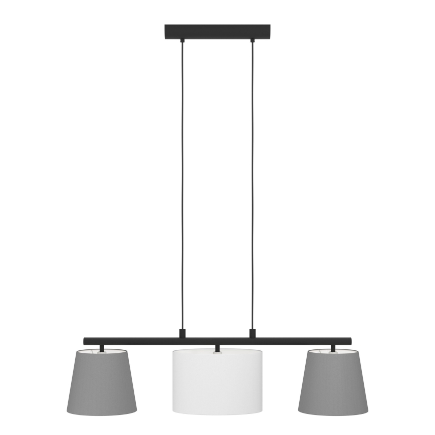 Eglo 55207 - Пендел ALMEIDA 3xE14/25W/230V сив