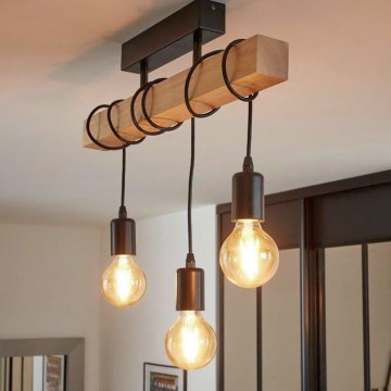 Eglo 55247 - LED повърхностно монтиран полилей TOWNSHEND 3xE27/60W/230V