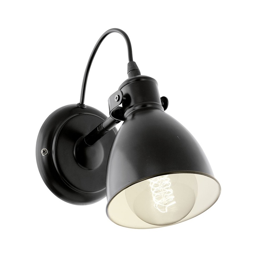 Eglo 55261 - Стенна лампа PRIDDY 1xE27/40W/230V черна