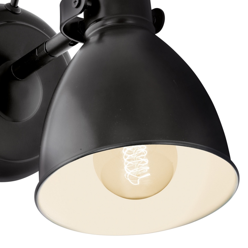 Eglo 55261 - Стенна лампа PRIDDY 1xE27/40W/230V черна