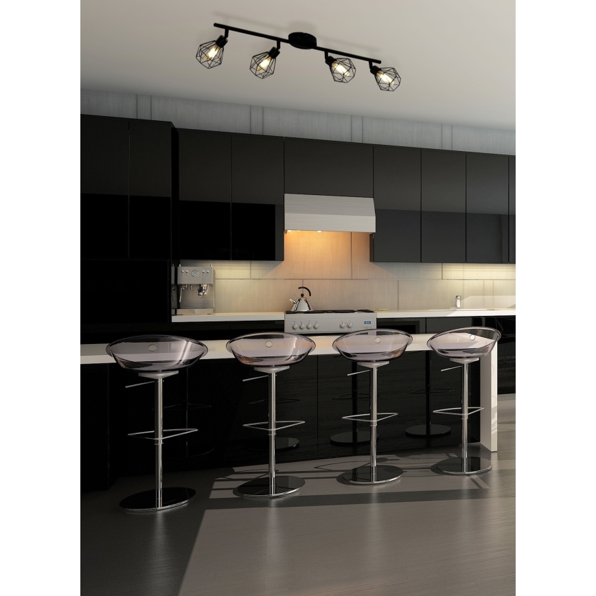 Eglo 55301 - LED спот ZAPATA 4xG9/3W/230V, черен