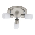 Eglo 55428 - LED точково осветително тяло 3xE14/4W/230V, Ø 21 см, матов хром