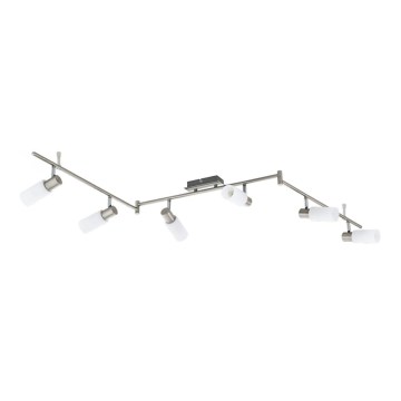 Eglo 55448 - LED точково осветително тяло 6xE14/4W/230V матов хром