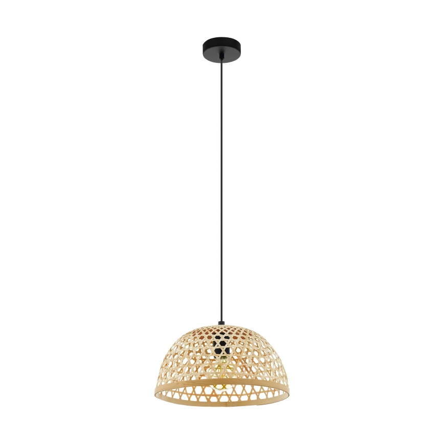 Eglo 55695 - Пендел CLAVERDON 1xE27/40W/230V Ø 37 см бежов