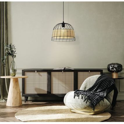 Eglo 55709 - Пендел ANWICK 1xE27/40W/230V ратан