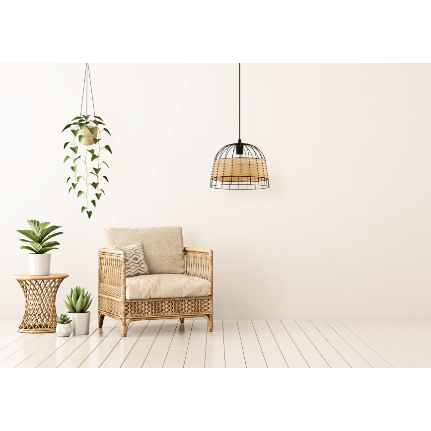 Eglo 55709 - Пендел ANWICK 1xE27/40W/230V ратан