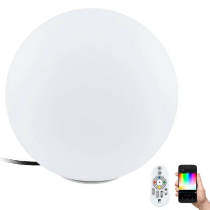 Eglo 55784 - LED RGBW Екстериорна лампа MONTEROLO-C 1xE27/9W/230V IP65 Ø 39 см + дистанционно управление
