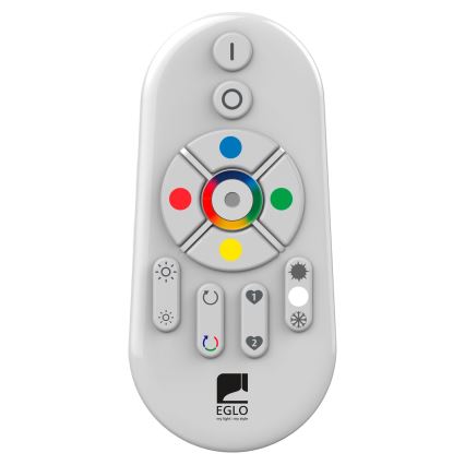 Eglo 55784 - LED RGBW Екстериорна лампа MONTEROLO-C 1xE27/9W/230V IP65 Ø 39 см + дистанционно управление