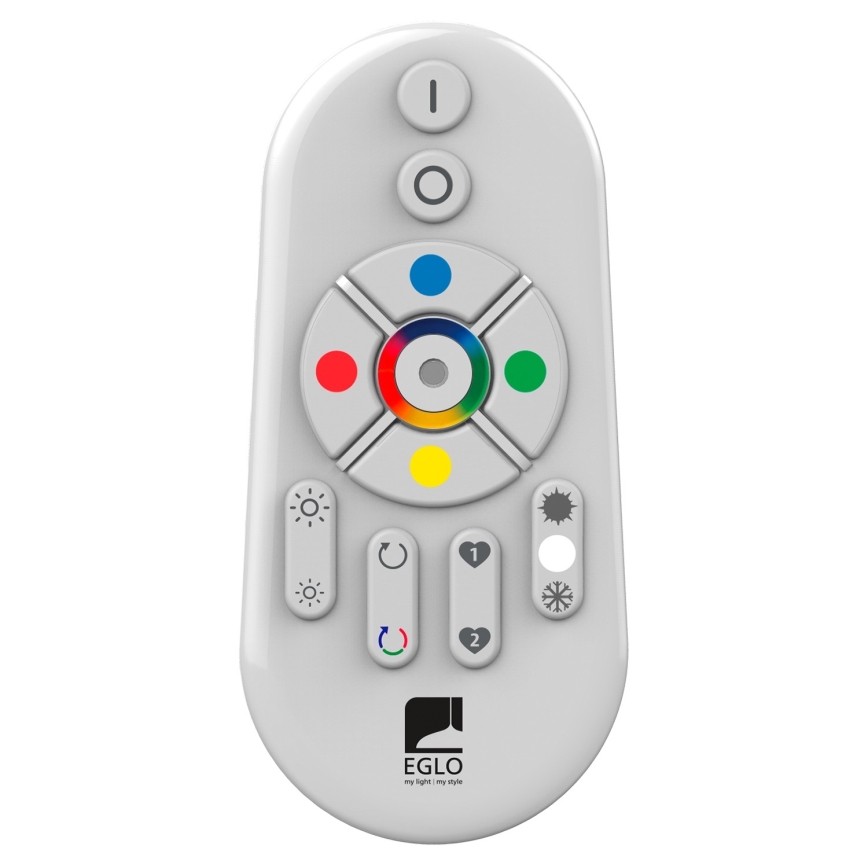 Eglo 55784 - LED RGBW Екстериорна лампа MONTEROLO-C 1xE27/9W/230V IP65 Ø 39 см + дистанционно управление