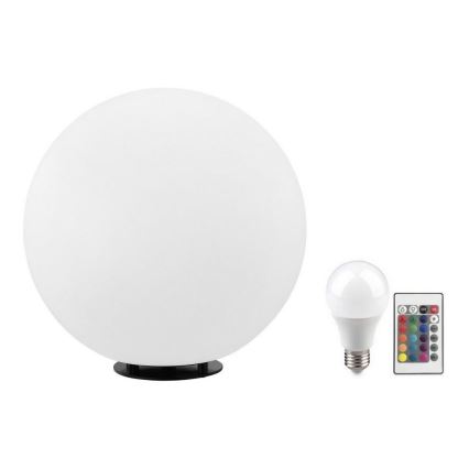 Eglo 55786 - LED RGBW Екстериорна лампа MONTEROLO-C 1xE27/9W/230V 2700-6500K IP65 Ø 30 см + дистанционно управление