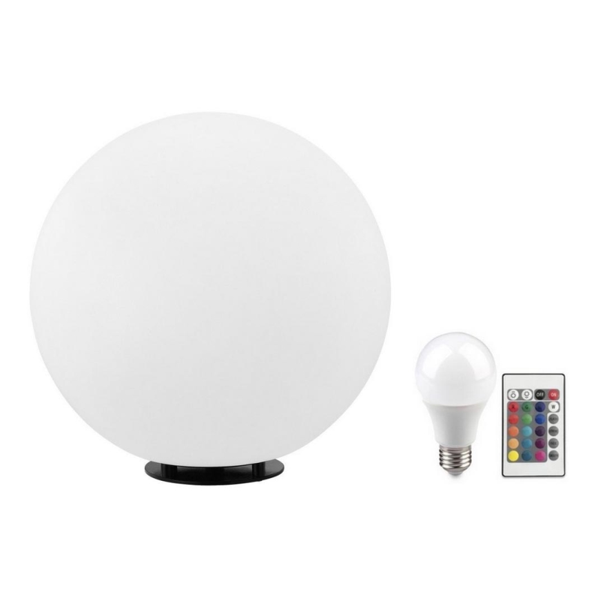 Eglo 55786 - LED RGBW Екстериорна лампа MONTEROLO-C 1xE27/9W/230V 2700-6500K IP65 Ø 30 см + дистанционно управление