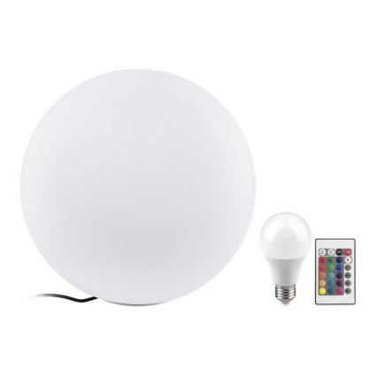 Eglo 55788 - LED RGBW Екстериорна лампа MONTEROLO-C 1xE27/9W/230V 2700-6500K IP65 Ø 50 см + дистанционно управление