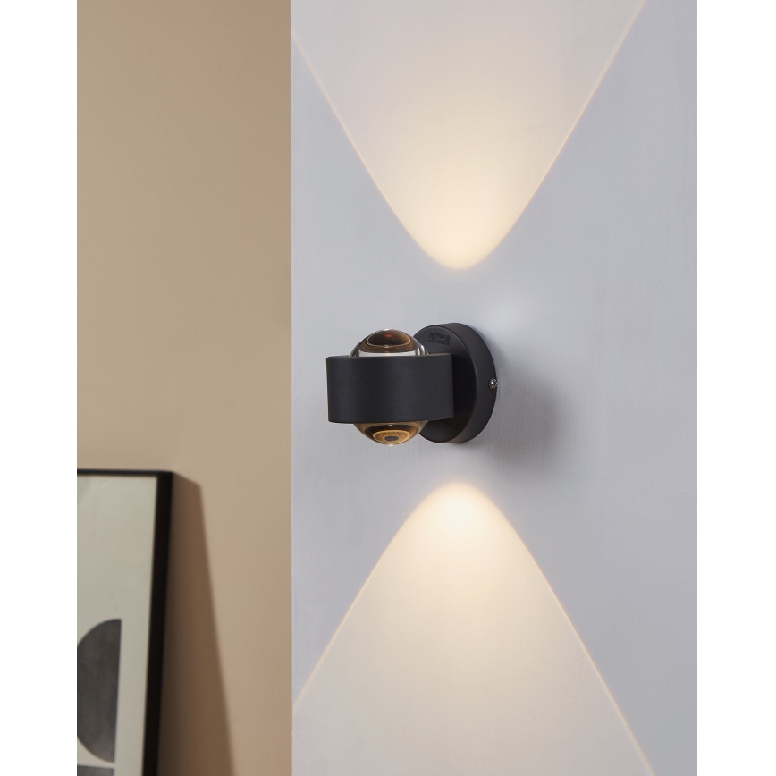Eglo 64496 - LED стенен аплик ONO PRO 2xLED/2,5W/230V антрацит