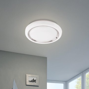 Eglo 64529 - LED RGBW Димируем плафон CAPASSO-C LED/17W/230V бял