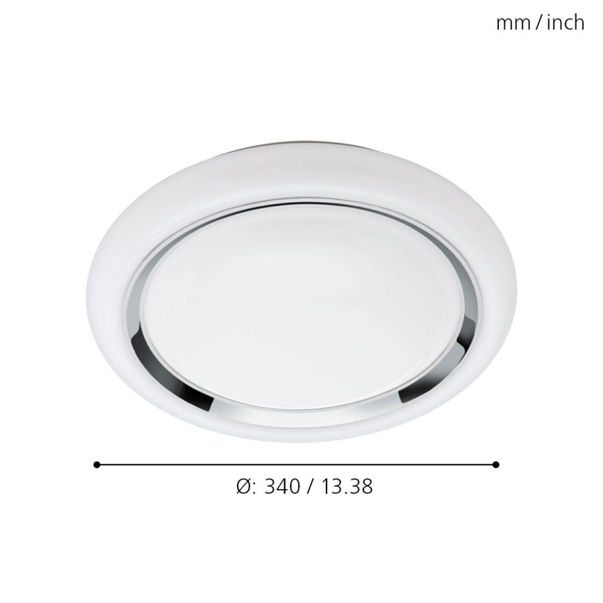 Eglo 64529 - LED RGBW Димируем плафон CAPASSO-C LED/17W/230V бял