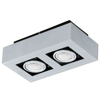Eglo 64695 - LED Спот LOKE PRO 2xGU10/5W/230V 3000K матов хром