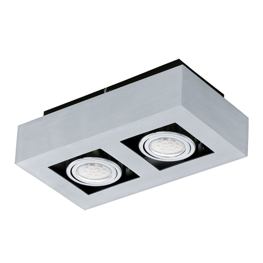 Eglo 64695 - LED Спот LOKE PRO 2xGU10/5W/230V 3000K матов хром