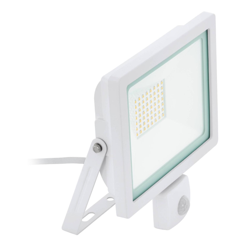 Eglo 64877 - LED Прожектор със сензор FILETTI LED/50W/230V 3000K IP44 бял