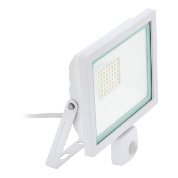 Eglo 64883 - LED Прожектор със сензор FILETTI LED/10W/230V 4000K IP44 бял