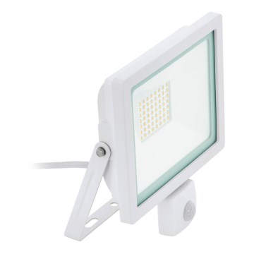 Eglo 64886 - LED Прожектор със сензор FILETTI LED/50W/230V 4000K IP44 бял