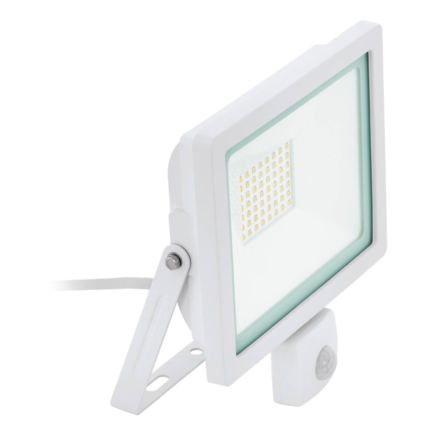 Eglo 64886 - LED Прожектор със сензор FILETTI LED/50W/230V 4000K IP44 бял