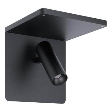 Eglo 67563 - LED Аплик с рафт CIGLIE LED/8,1W/230V черен