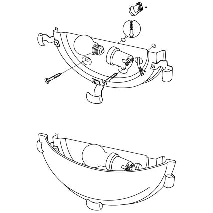 Eglo - Стенно осветително тяло 1xE27/60W/230V алабастрово стъкло