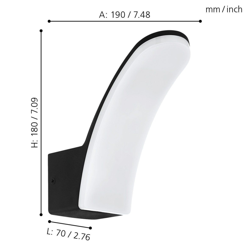 Eglo 74021 - LED Екстериорен аплик LACONELLA LED/11,5W/230V 4000K IP44