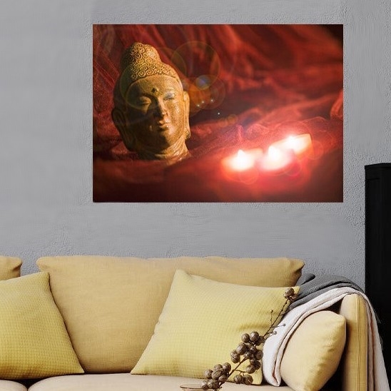 Eglo 75039 - LED Светеща декоративна картина BUDDHA 3xLED/0,02W/2xAA 30x45 см