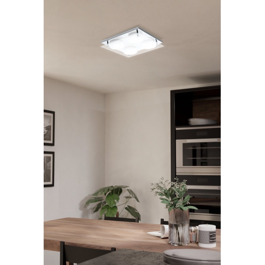 Eglo 75329 - LED таванно осветително тяло ABIOLA 4xLED/6W/230V лъскав хром