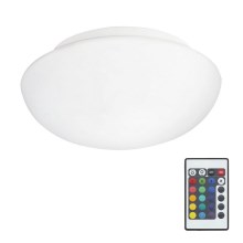 Eglo 75351 - LED RGB Димируема лампа за таван ELLA-C 1xE27/7,5W/230V + дистанционно управление