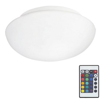 Eglo 75351 - LED RGB Димируема  Таванна лампа ELLA-C 1xE27/7,5W/230V + дистанционно управление