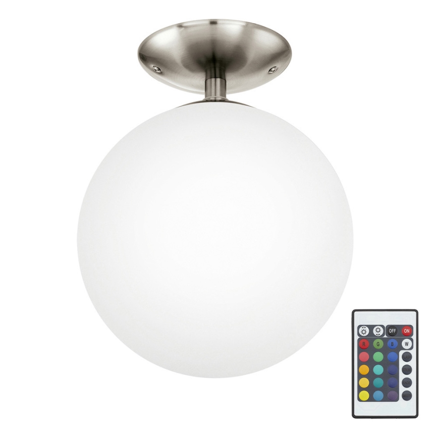 Eglo 75358 - RGBW Димируем плафон RONDO-C 1xE27/7,5W/23V Ø 25 см + дистанционно управление