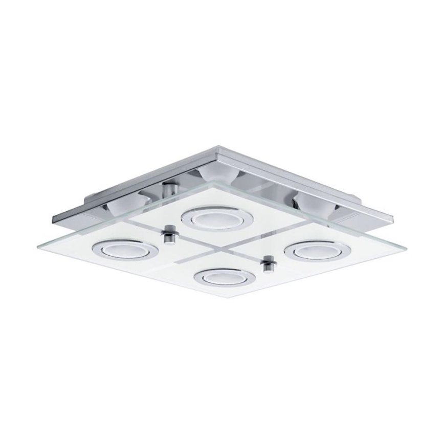 Eglo 75378 - LED RGBW Димируем плафон CABO-C 4xGU10/4W/230V + дистанционно управление