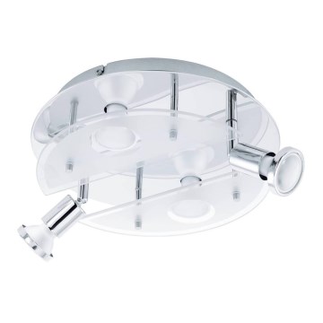 Eglo 75381 - LED RGBW Димируем спот CABO-C 4xGU10/4W/230V + дистанционно управление