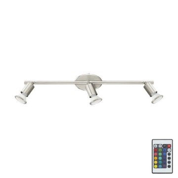 Eglo 75385 - LED RGB Димируем спот BUZZ-C 3xGU10/4W/230V + дистанционно управление