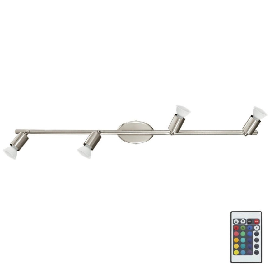 Eglo 75386 - LED RGB Димируем спот BUZZ-C 4xGU10/4W/230V + дистанционно управление