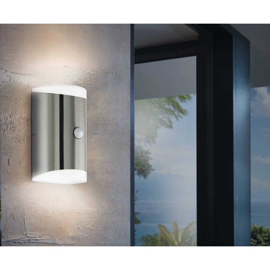 Eglo - LED Екстериорен аплик със сензор 2xGU10/4,6W/230V