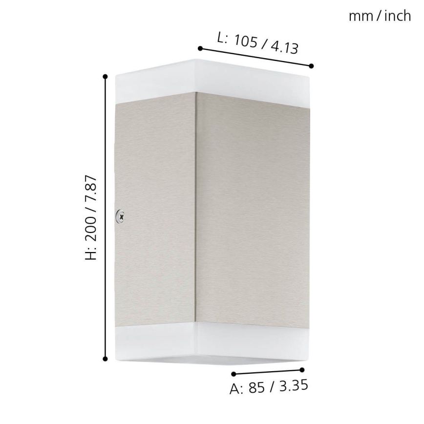 Eglo - LED Екстериорен аплик 2xGU10/4,6W/230V IP44
